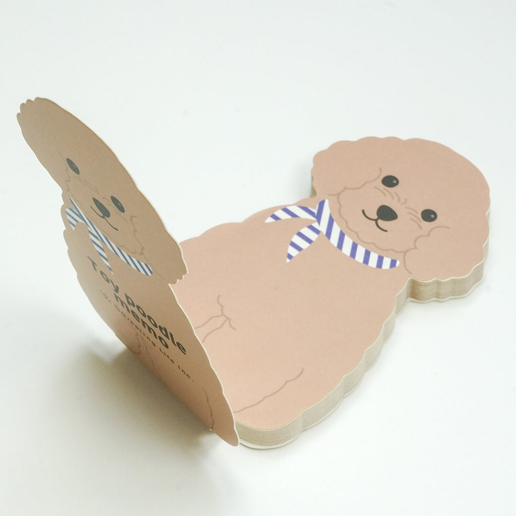 Greeting Life Animal Die-Cut Memo: Poodle