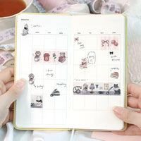 BGM Masking Tape Foil Stamped Fairytale Party - Silver Gray view 4