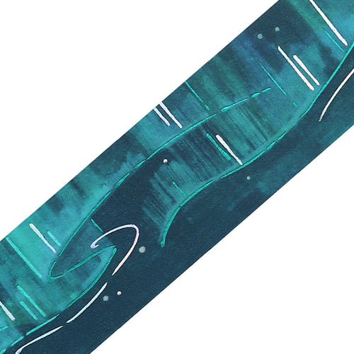 BGM Masking Tape Double Foil Stamped Sky Encyclopedia - Aurora