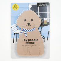 Greeting Life Animal Die-Cut Memo: Poodle view 6