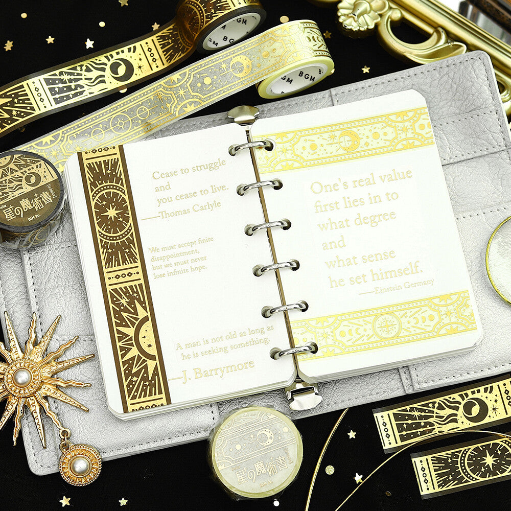 BGM Masking Tape Foil Stamped Book of Star Magic - Sacred