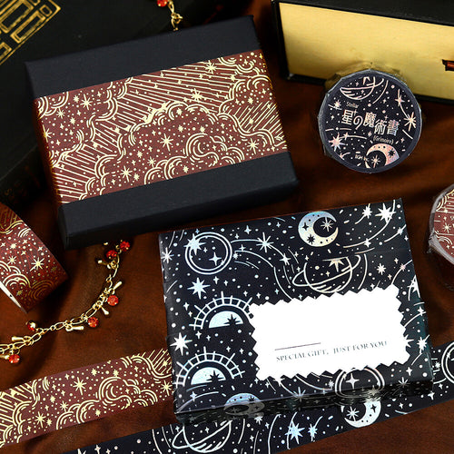 BGM Masking Tape Foil Stamped Book of Star Magic - Darkness