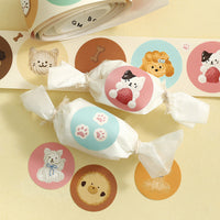 BGM Round Stickers - Fluffy Animals view 4