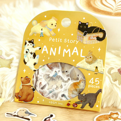 BGM Washi Flake Stickers Petit Story - Animal
