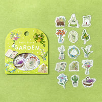 BGM Washi Flake Stickers Petit Story - Garden view 2