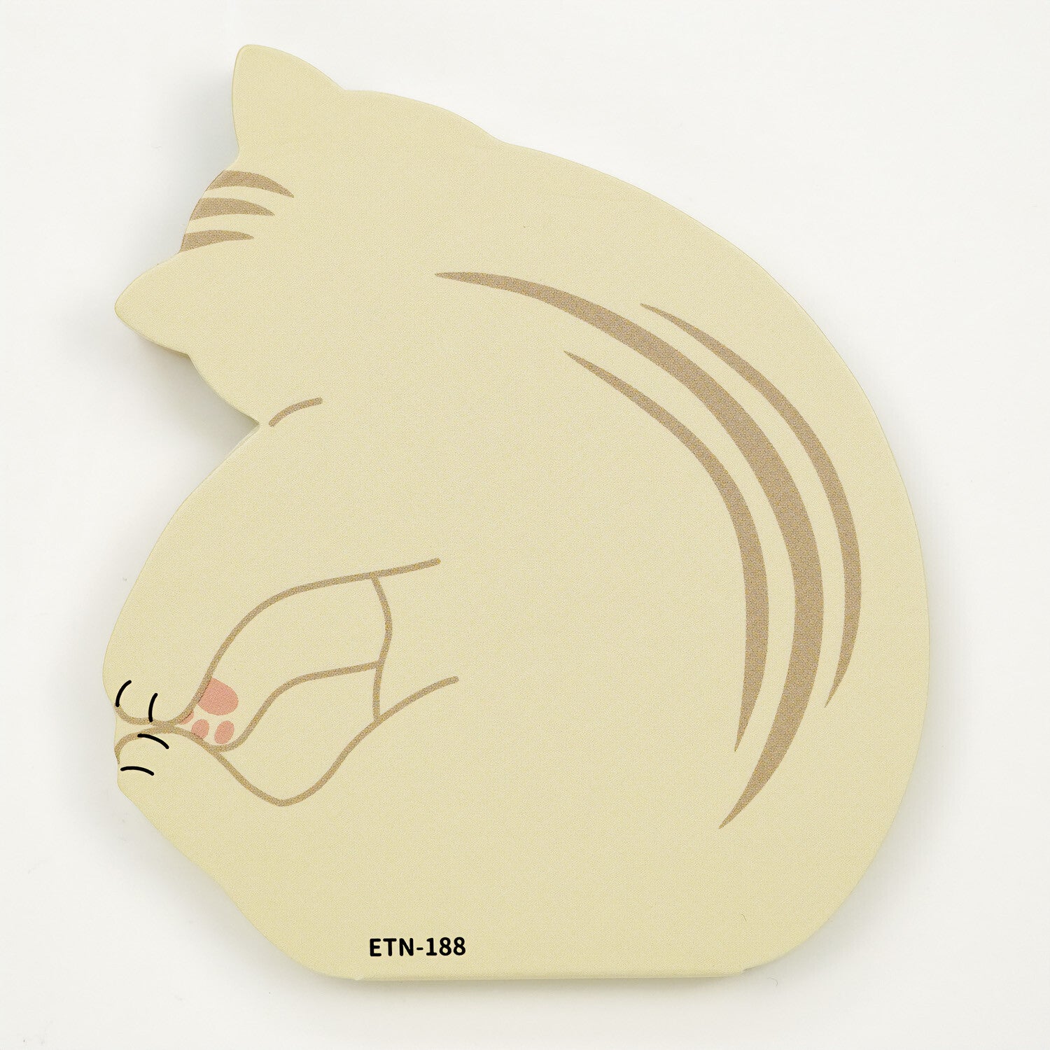 Greeting Life Animal Die-Cut Memo: Sleeping Cat