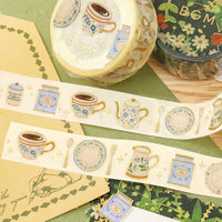 BGM Masking Tape Foil Stamped Life - Afternoon Tea Set view 3