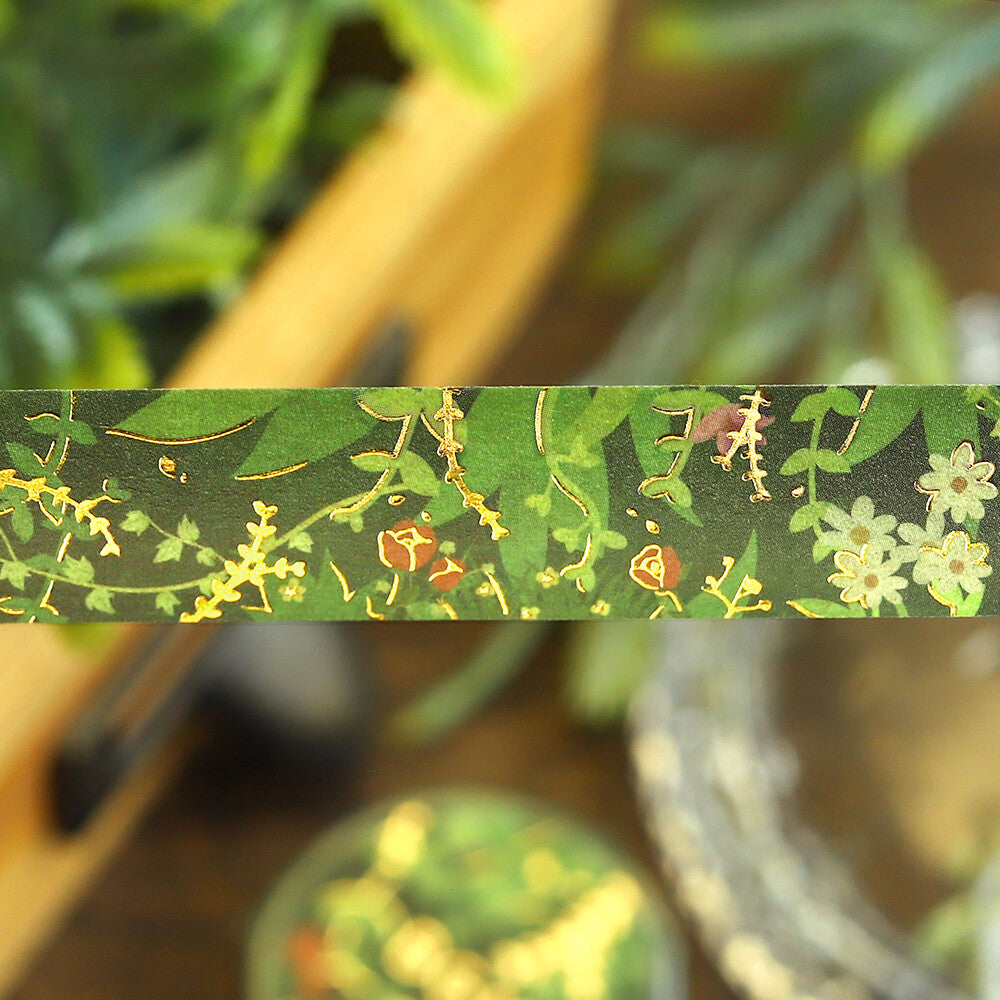 BGM Masking Tape Foil Stamped Life - Green Path