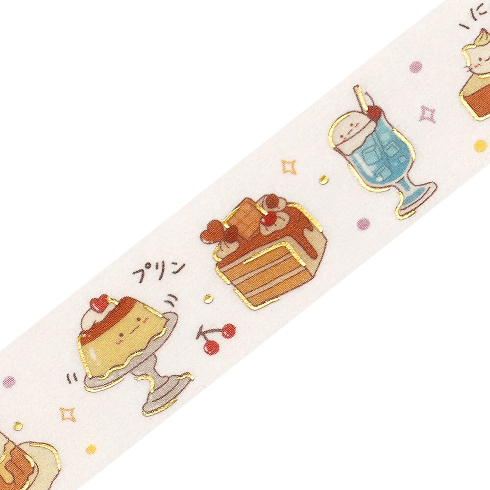 BGM Masking Tape Foil Stamped Life - Cafe Time