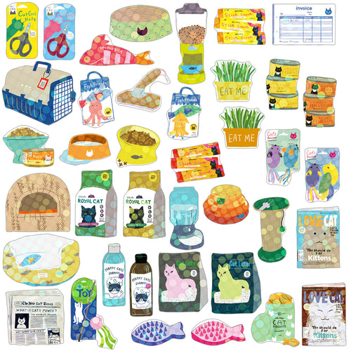 Greeting Life Haco Stickers Cat Supply