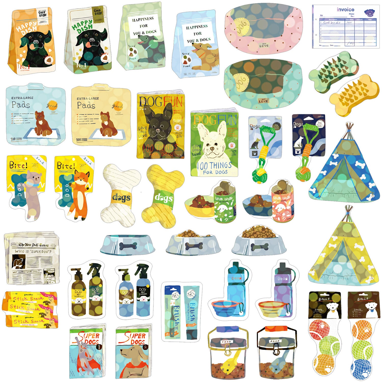 Greeting Life Haco Stickers Dog Supply