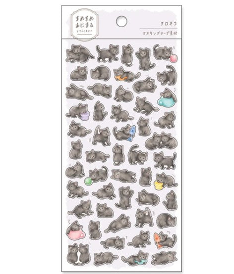 Stickers Black Cats Mame-Mame-Animal Sticker