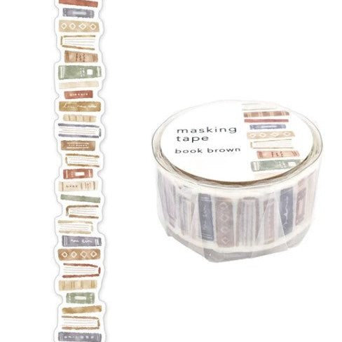 Mind Wave Masking Tape Die Cut Book Brown