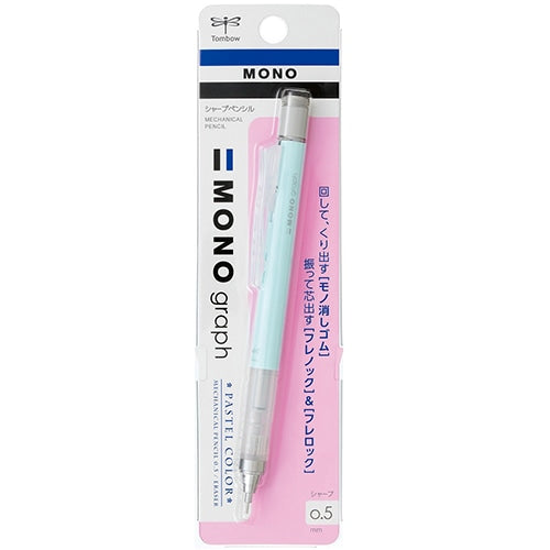 Tombow MONO Graph Shaker Mechanical Pencil Pastel Ice Blue
