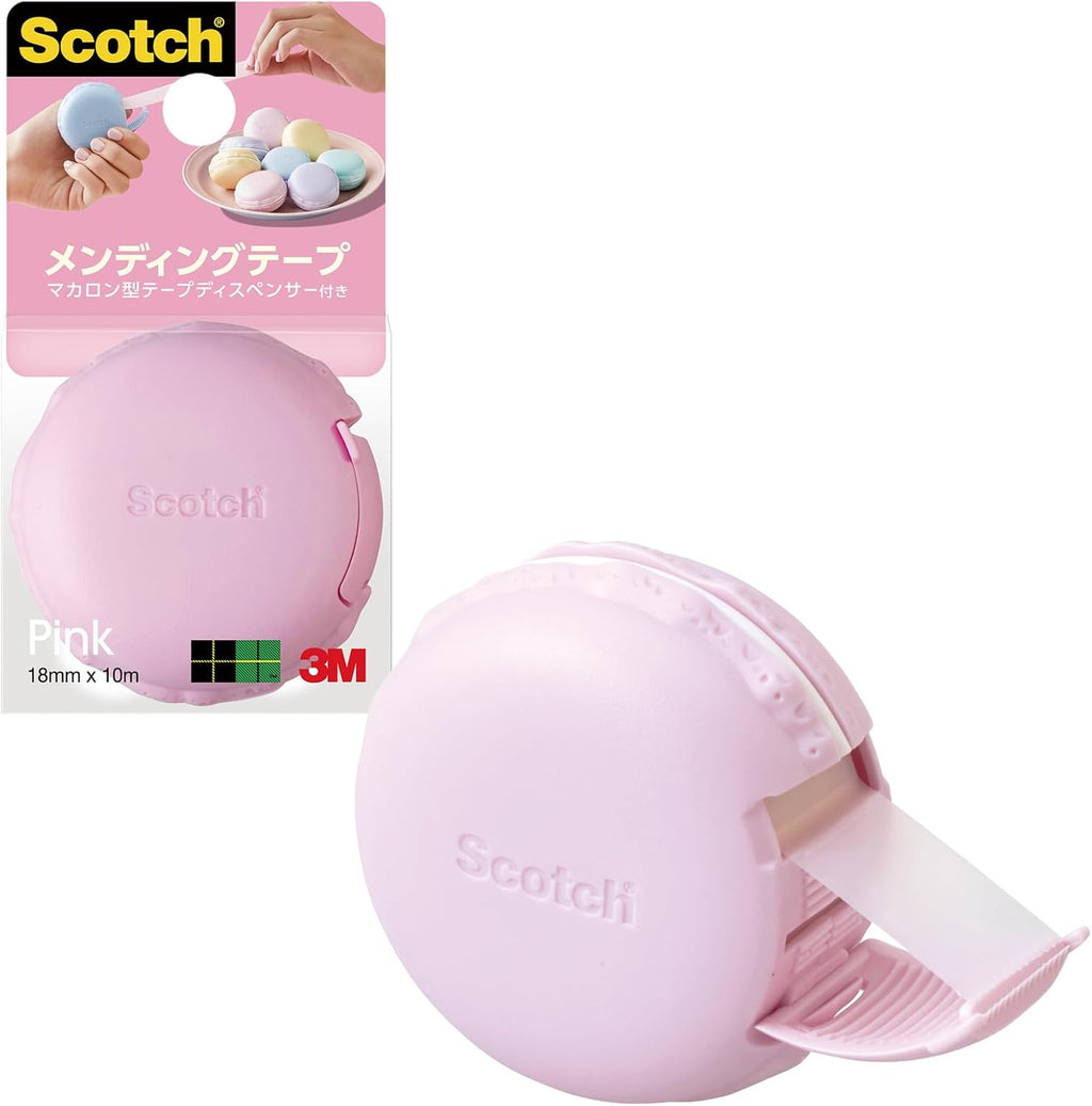 3M Scotch Macaron Mending Tape Pink