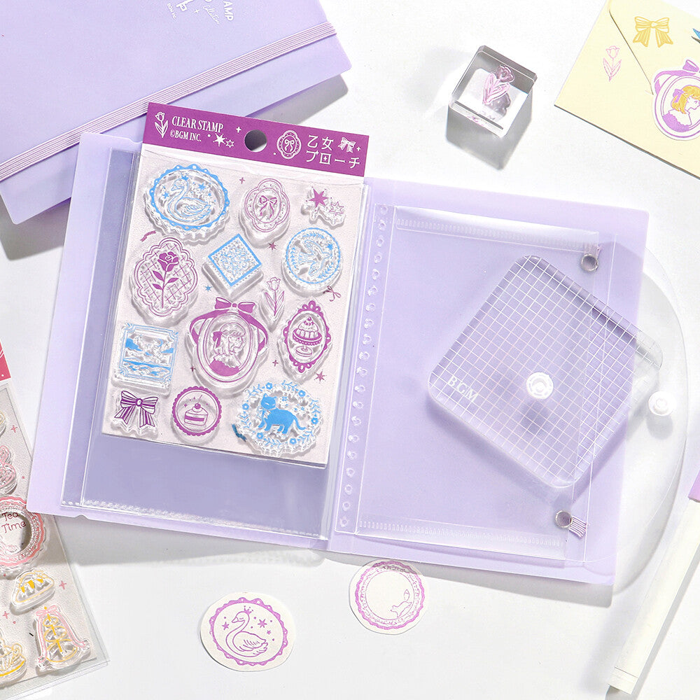 BGM Clear Stamp File Lilac