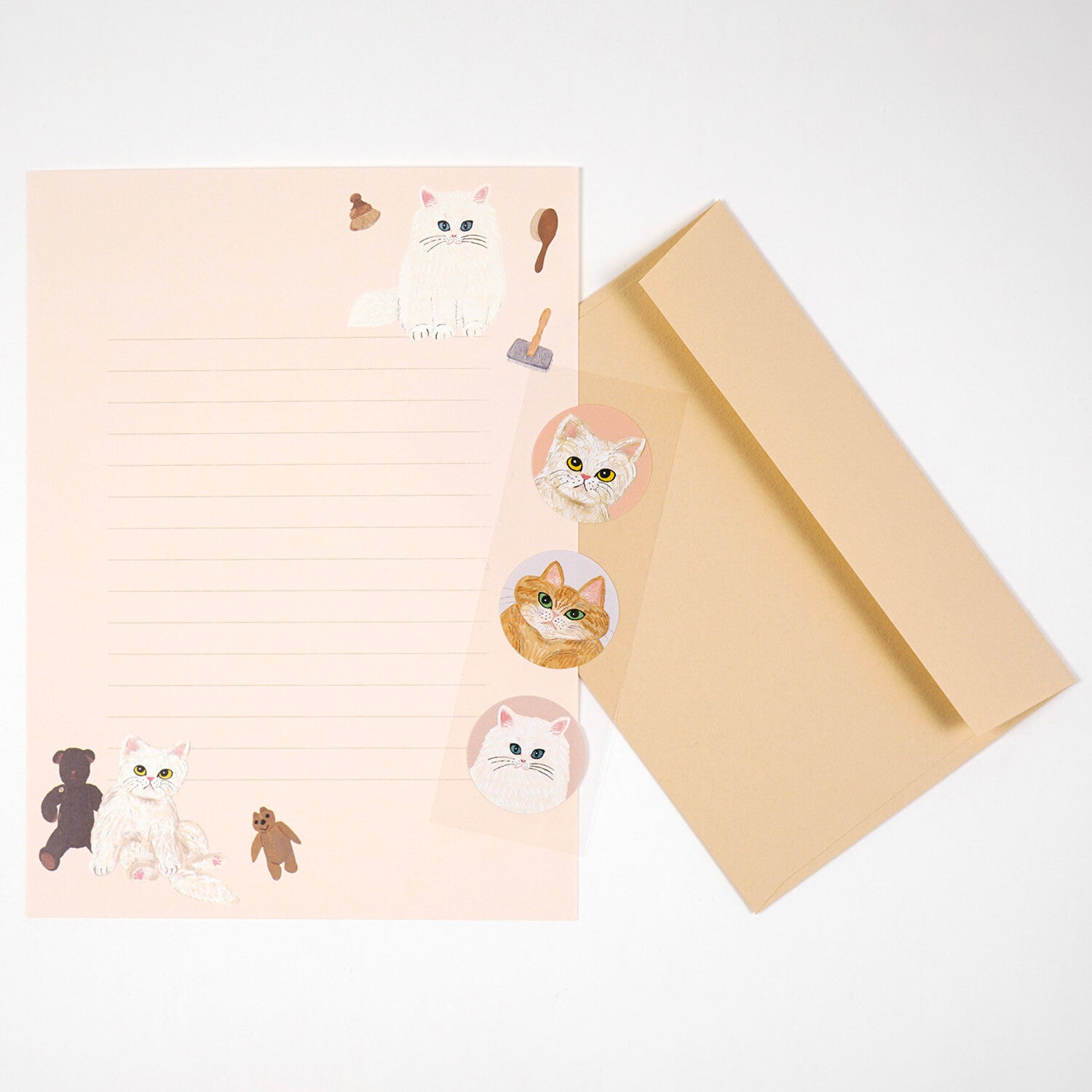 Greeting Life Cat x Kahoko Sodeyama Letter Set