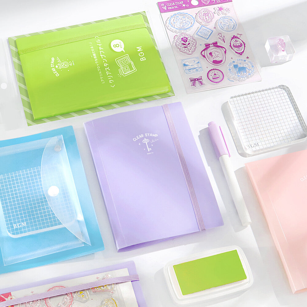 BGM Clear Stamp File Lilac
