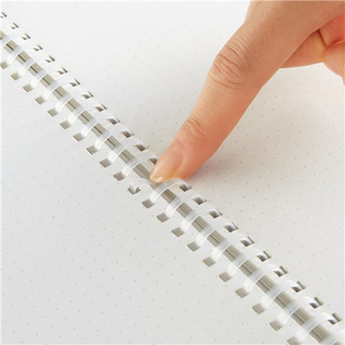 KOKUYO Soft Ring Notebook Clear - B5 (Grid Dot, 80 Sheets)