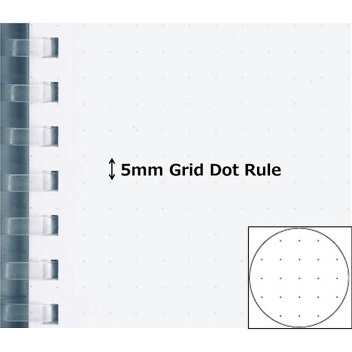 KOKUYO Soft Ring Notebook Clear - B5 (Grid Dot, 80 Sheets)