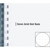 KOKUYO Soft Ring Notebook Clear - B5 (Grid Dot, 80 Sheets) view 3