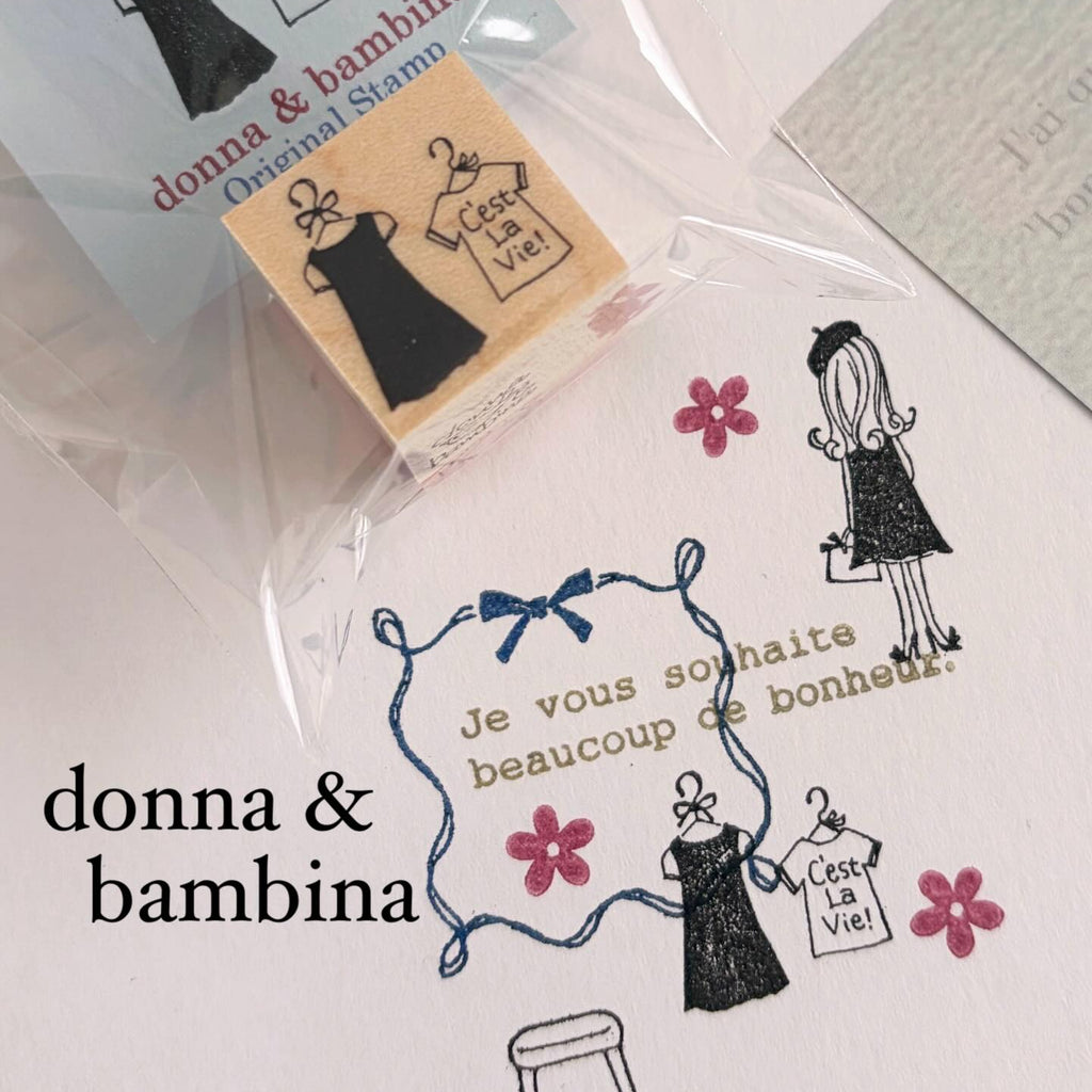 Donna & Bambina Rubber Stamp - Lady in a Beret