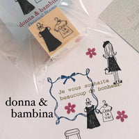 Donna & Bambina Rubber Stamp - Lady in a Beret view 9