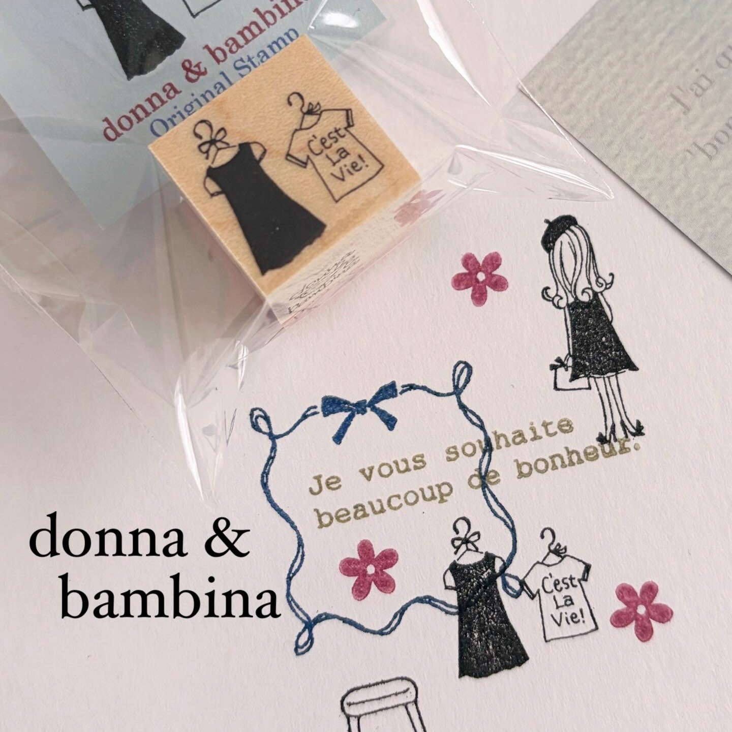 Donna & Bambina Rubber Stamp - Lady in a Beret