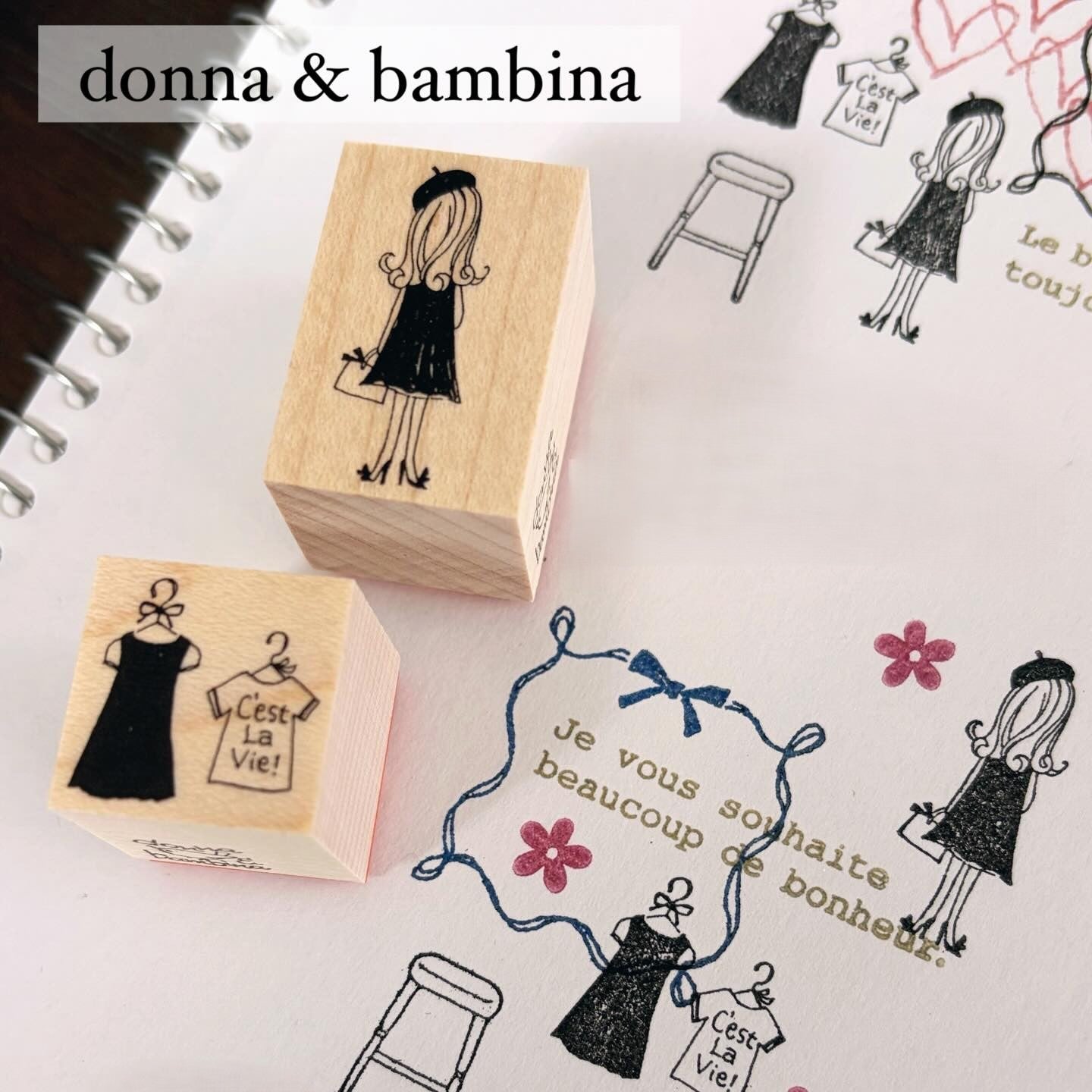 Donna & Bambina Rubber Stamp - Lady in a Beret