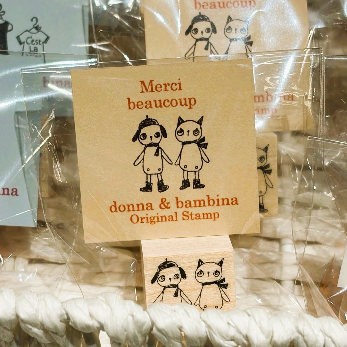 Donna & Bambina Rubber Stamp - Cat & Dog