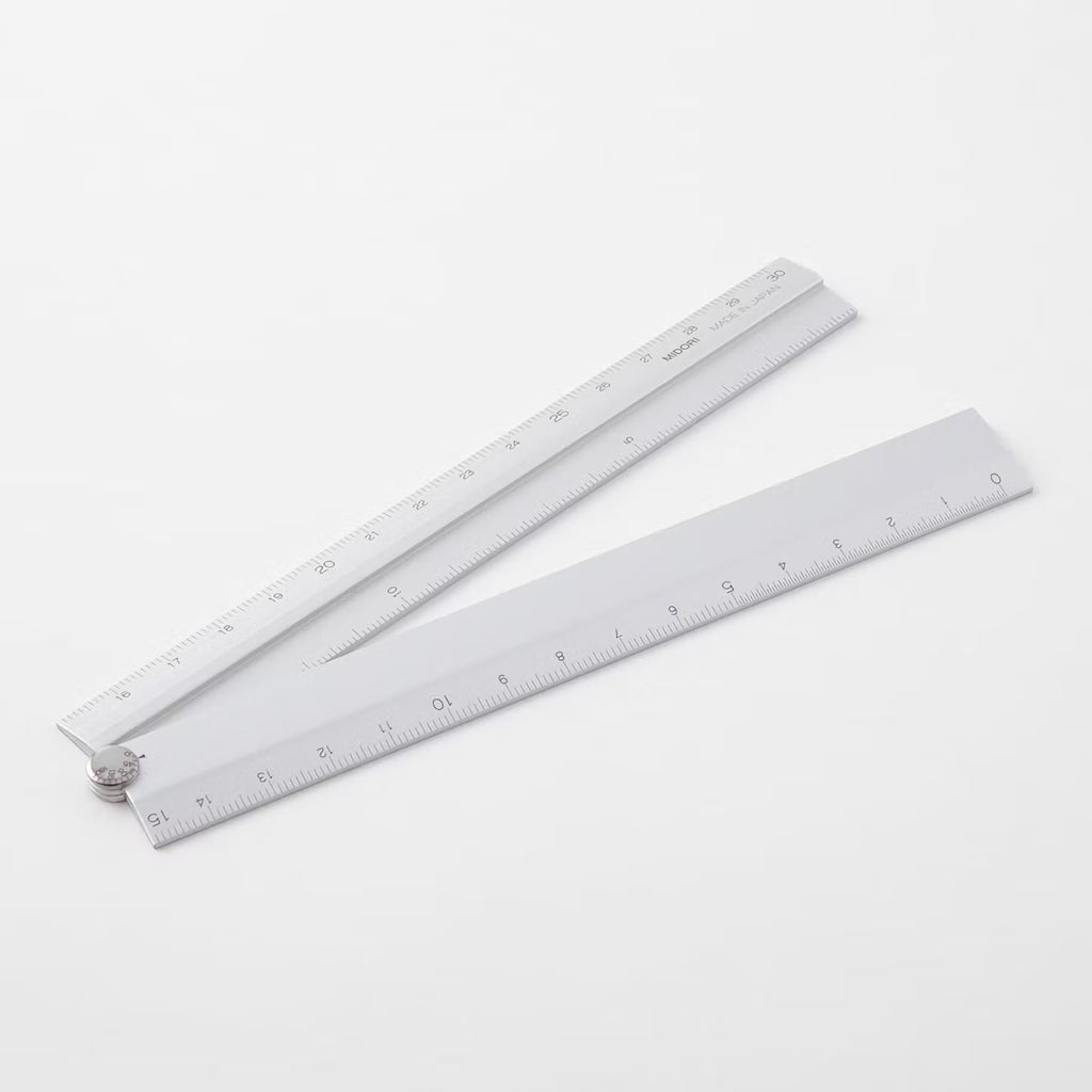 Midori Aluminium Multi‑Ruler - Silver