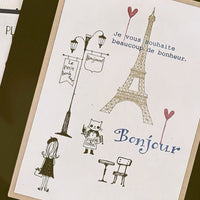 Donna & Bambina Rubber Stamp - Cat in Cafe de Chats Apron view 4