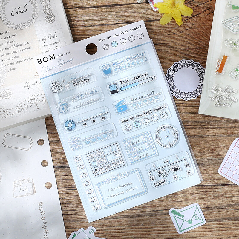 BGM Clear Stamp Records and Daily Life