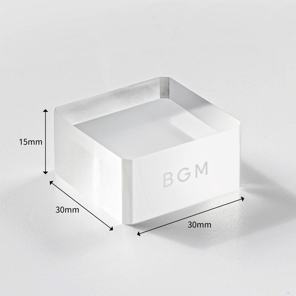 BGM Clear Stamp Acrylic Block Cube
