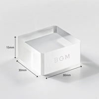 BGM Clear Stamp Acrylic Block Cube view 2