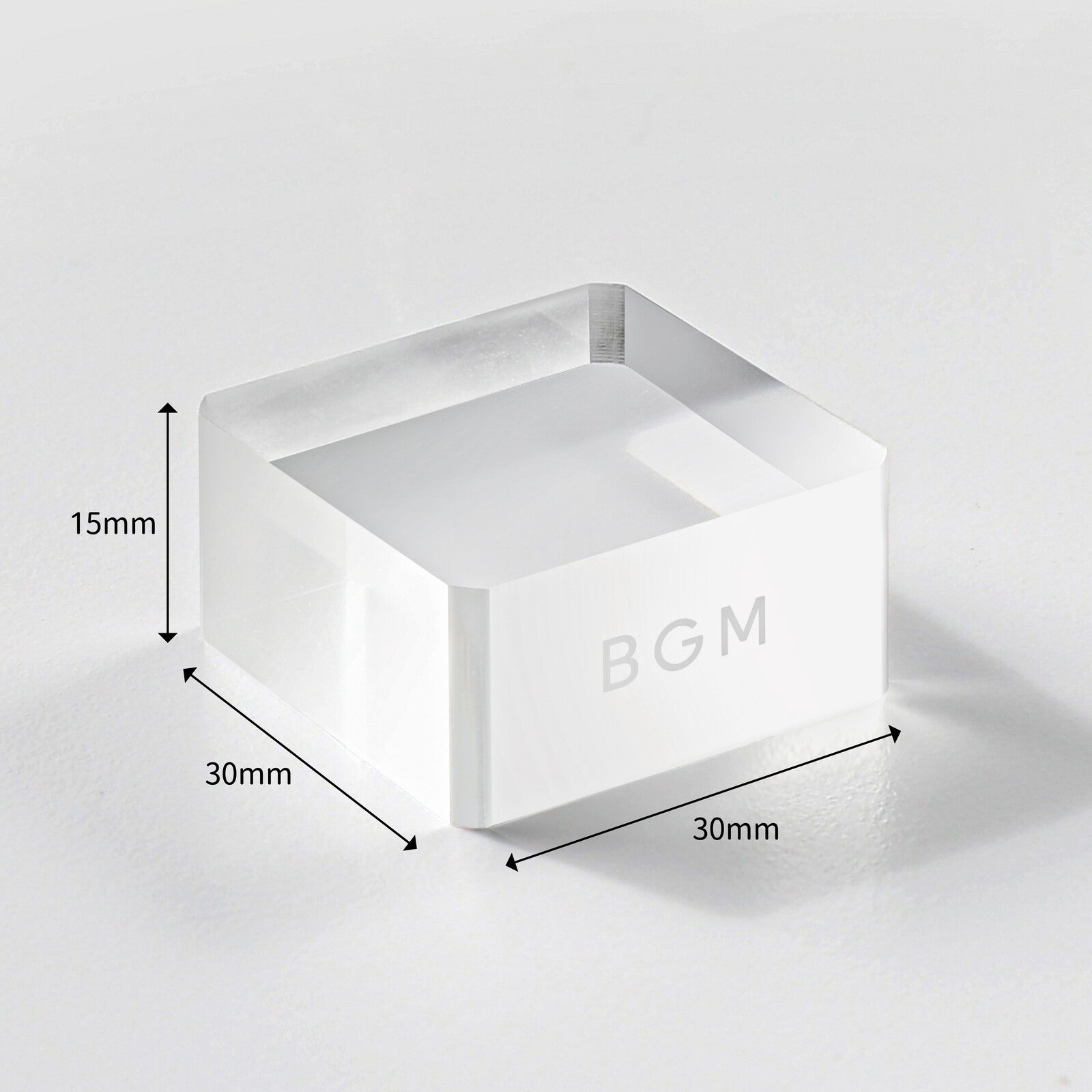 BGM Clear Stamp Acrylic Block Cube