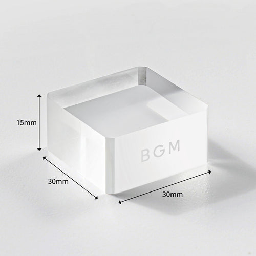 BGM Clear Stamp Acrylic Block Cube