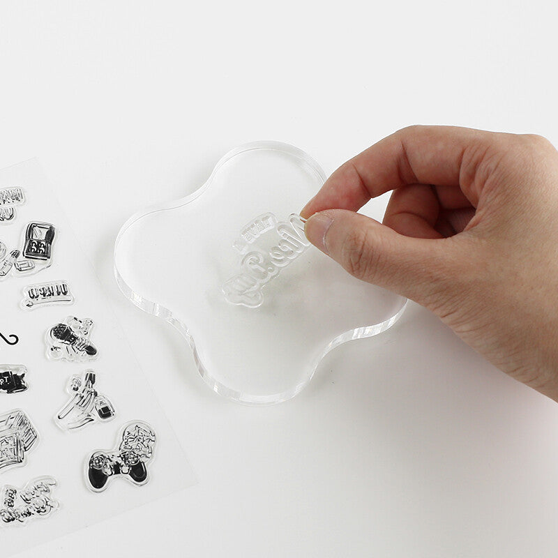 BGM Clear Stamp Acrylic Block Large