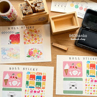 963hanko Sticky Notes Roll 40mm - Assorted Colors view 3