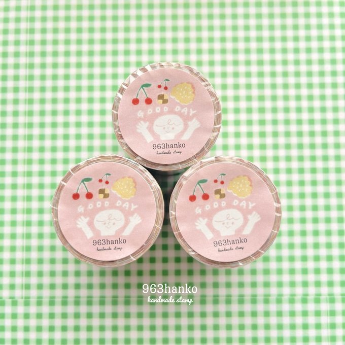 963hanko Sticky Notes Roll 40mm - Good Day