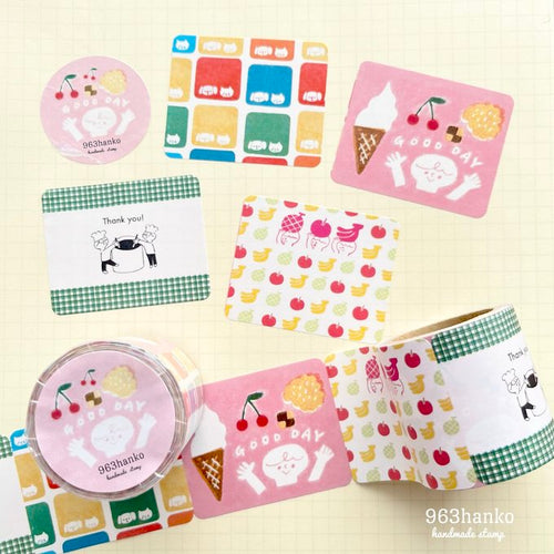 963hanko Sticky Notes Roll 40mm - Good Day