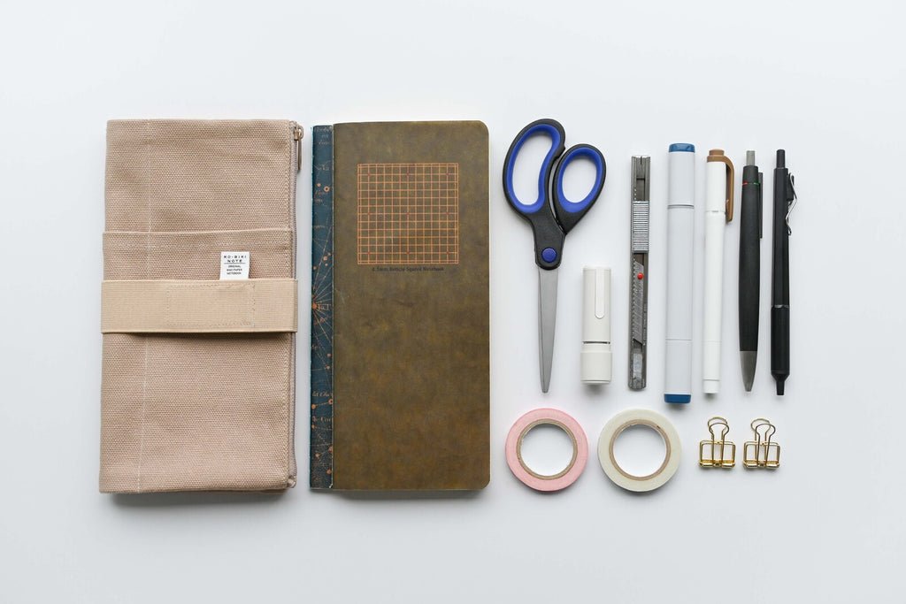 Yamamoto RO-BIKI NOTE Canvas Cover Cool Gray 16oz Organic Cotton