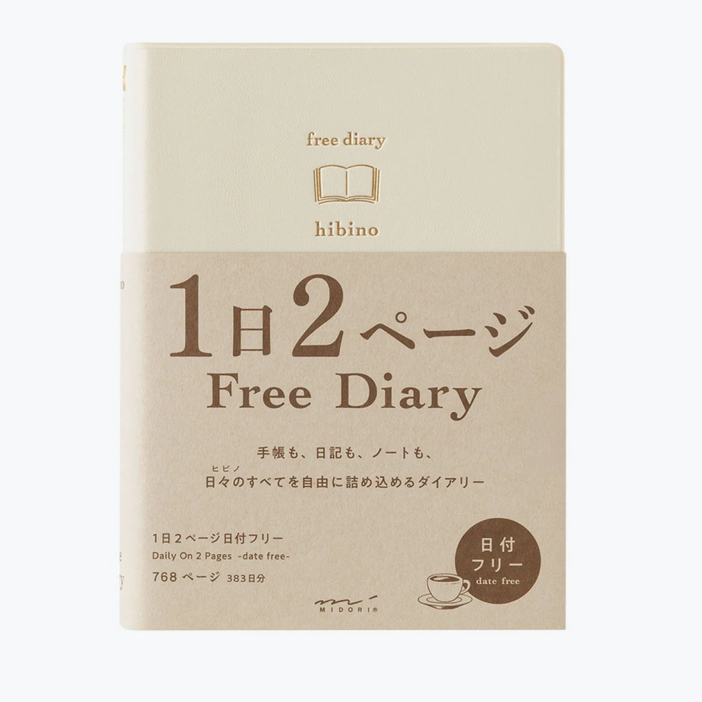 Midori Hibino Free Diary A6 - Ivory