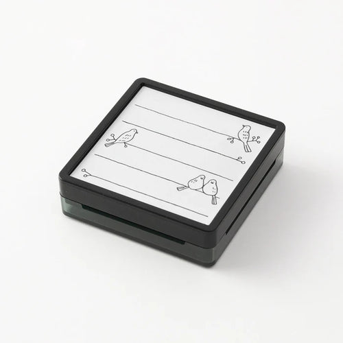 Midori Self‑Inking Stamp - Birds