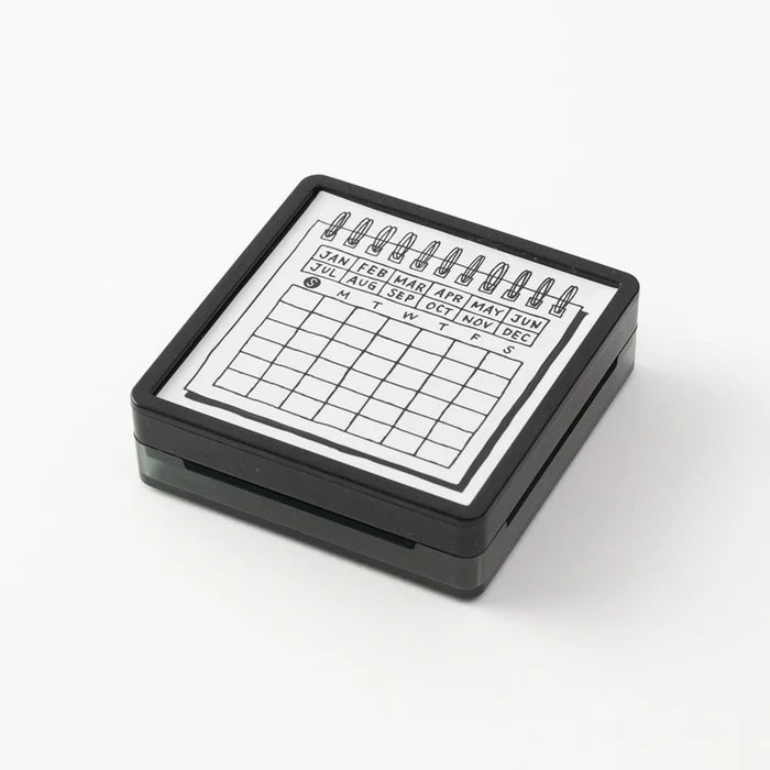 Midori Self‑Inking Stamp - Calendar