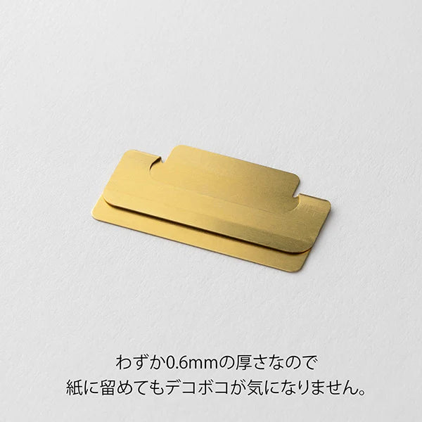 Midori Index Clips Medium Brass