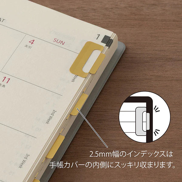 Midori Index Clips Medium Brass