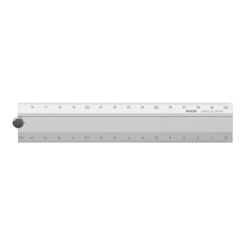 Midori Aluminium Multi‑Ruler - Silver