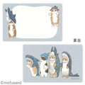 Mofusand Mini Message Card - Shark Cat
