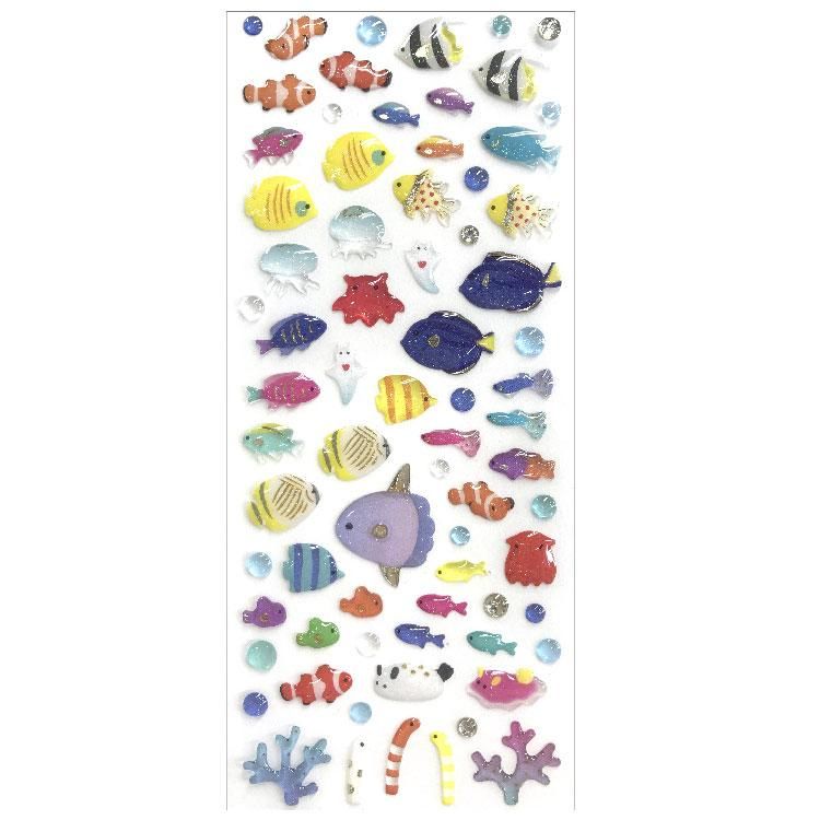 Summer Pattern Drop Seal - Tropical Fish